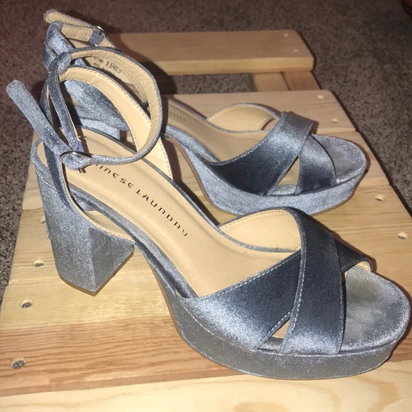 chinese laundry blue heels